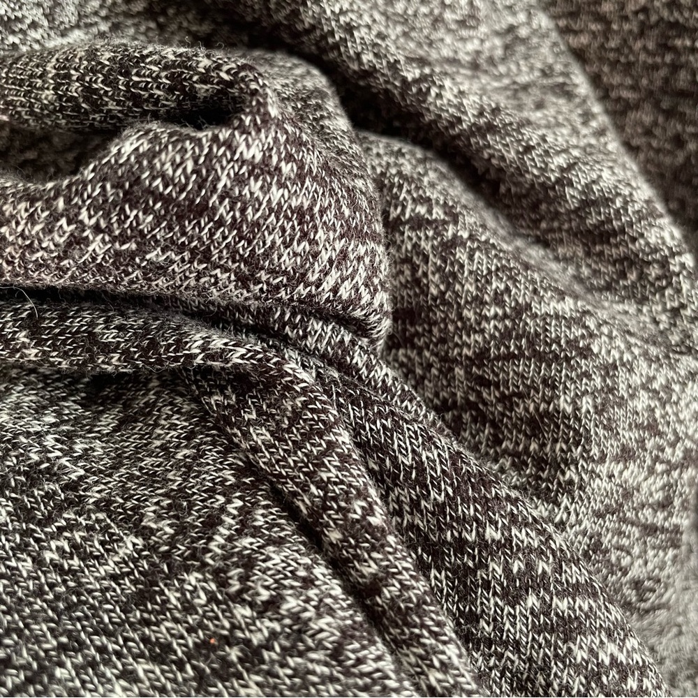 Studio One Marled Charcoal Long Sleeve Cowl Neck Sweater Dress Size 1X - Picture 5 of 13